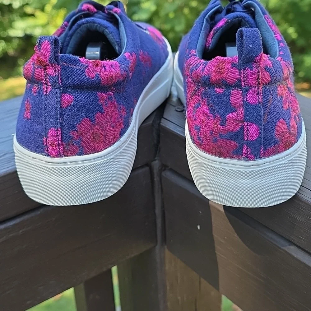 J/Slides Assure Platform Sneaker- Size 9 Floral Skate Y2K 90's‎ Style